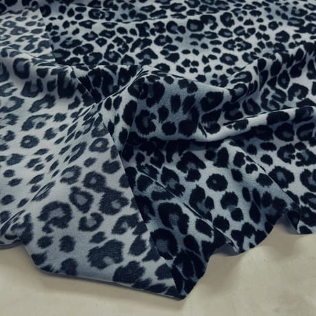 ヒョウ スエード シャーリング 起毛 生地【1mあたり550円】