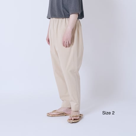 Cotton tapered pants