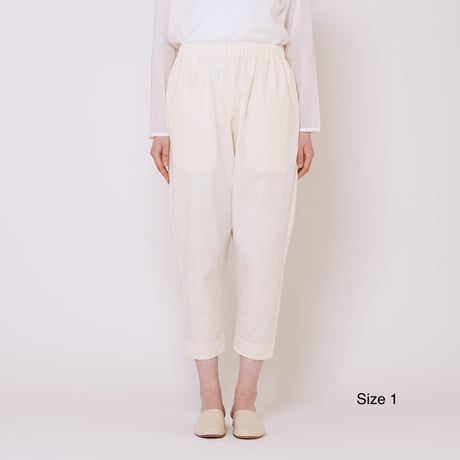 Cotton tapered pants