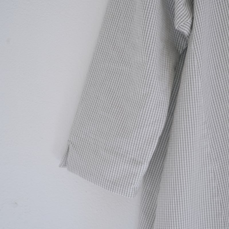 yoli / boat neck onepiece グレー Yoli ヨリ Check boatneck onepiece