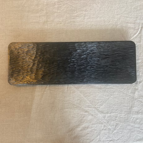黒の長皿３８cm（ナラ）636