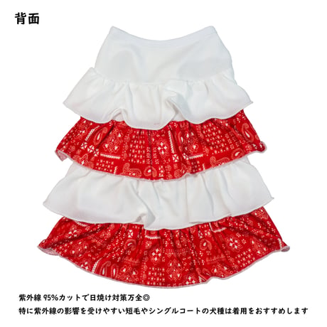 【在庫限り】クール フリルワンピ ５号 6〜8kg【6・7号完売しました】