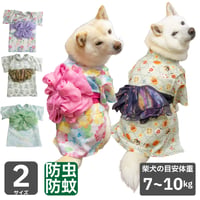 防虫防蚊機能付 華やか大輪帯浴衣 7～10kg