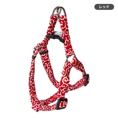 コットン唐草ハーネス 小型犬・中型犬用 ～20kg