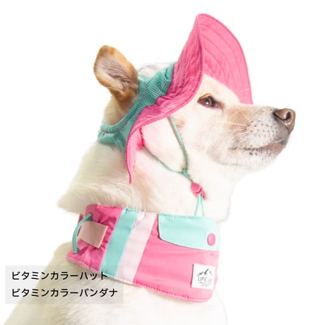 ビタミンカラーバンダナ S M L 保冷剤付き 首周り26〜46cm