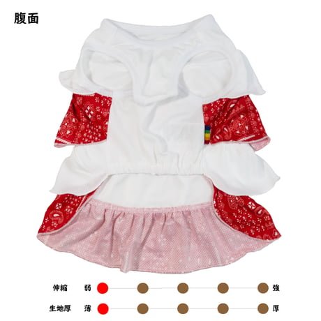 【在庫限り】クール フリルワンピ ５号 6〜8kg【6・7号完売しました】
