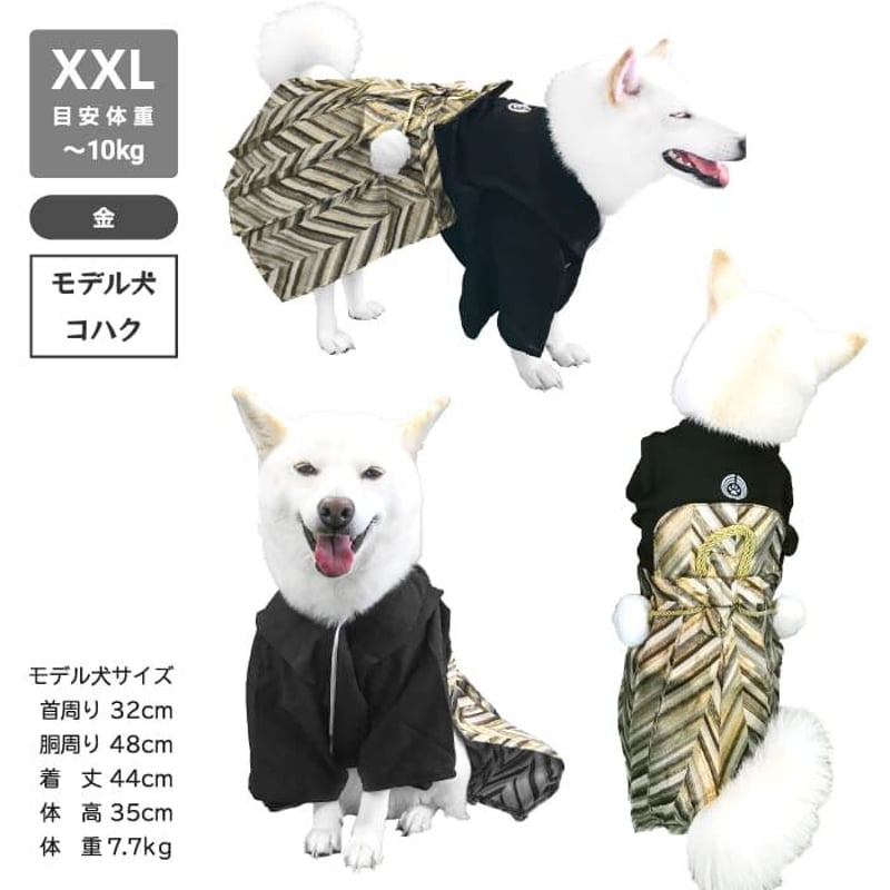 愛犬用袴 家紋付袴 10～12kg【在庫限りで終売】 | 柴犬の服屋さんONE歩