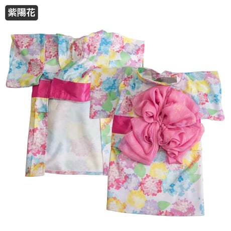 防虫防蚊機能付 華やか大輪帯浴衣 7～10kg