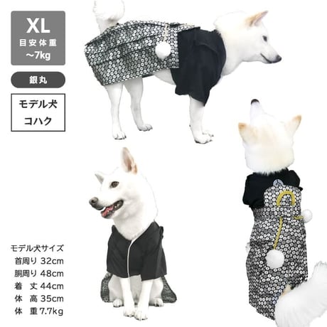 愛犬用袴 家紋付袴 10～12kg【在庫限りで終売】