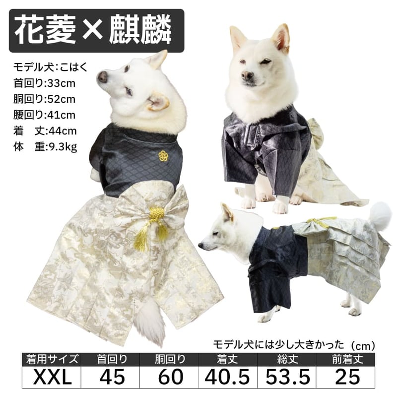 送料無料 愛犬用袴 XL XXL (目安体重：8~12kg) | 柴犬の服屋さんONE歩