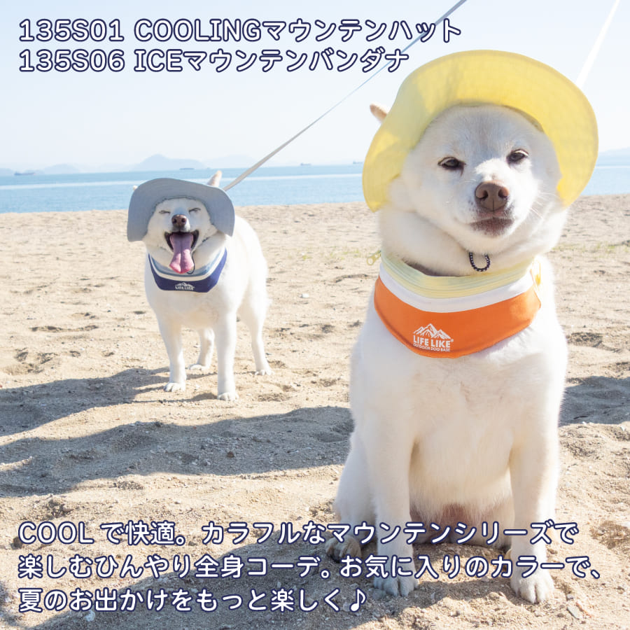 COOLINGマウンテンハット S M L 顔周り27〜45cm | 柴犬の服屋さんONE歩