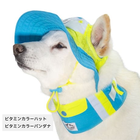 ビタミンカラーバンダナ S M L 保冷剤付き 首周り26〜46cm
