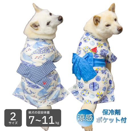 【送料無料】海のなかま甚平 ビー玉甚平 5号 6号 7〜11kg