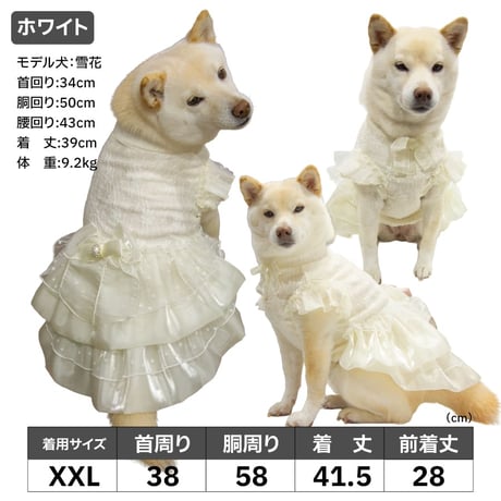 ウェディングワンピ  7～10kg XL XXL