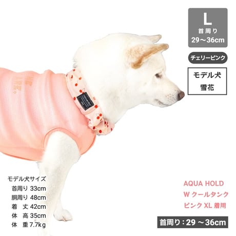 AQUA HOLD ひんやりシュシュ 首周り29～36cm 【在庫限り】