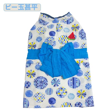 【送料無料】海のなかま甚平 ビー玉甚平 5号 6号 7〜11kg