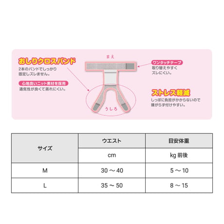 P.one 女の子のためのマナーホルダー Active M L 腰周り30～50ｃｍ