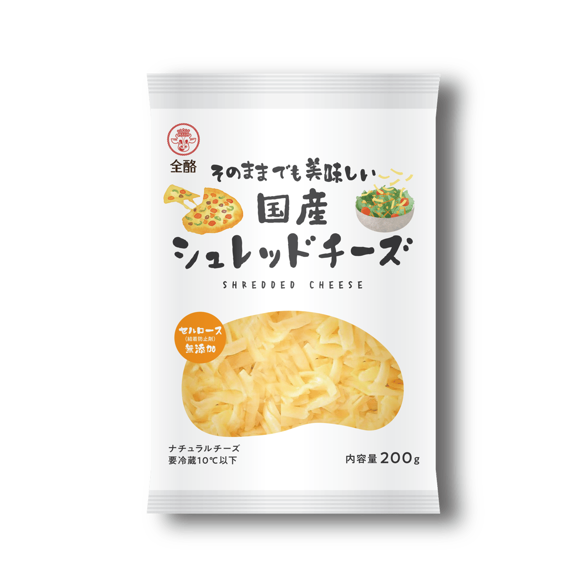 そのままでもおいしい国産シュレッドチーズ