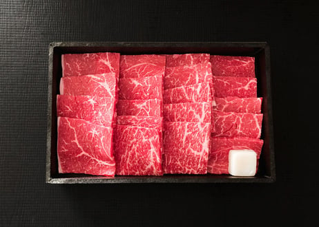 味彩牛モモ（焼肉用）／350g　適度な霜降りとやわらかな肉質で人気がある熊本県の銘柄牛です。　お肉ギフト　父の日プレゼント
