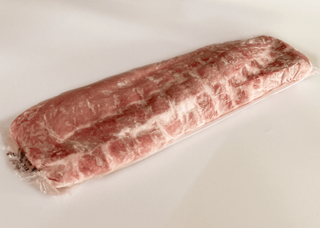 バックリブ1本／1.0-1.2kg　バーベキューで盛り上がる食材をお探しなら！海外で大定番のベイビーバックリブ。本場アメリカ産の1kg超サイズです！