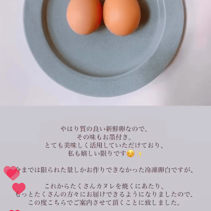 定期便】カヌレ屋さんの冷凍卵白・16パック | カヌレリテ 上質素材の 