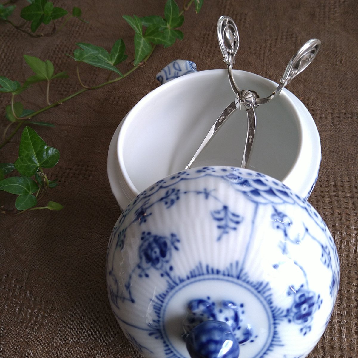 P*o様 約100年前 ジョージ・ジェンセン ブロッサム シュガートング P*o様 約100年前 ジョージ・ジェンセン ブロッサム シュガー