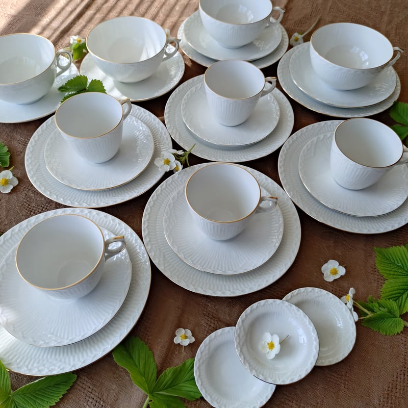 貴重　ロイヤルコペンハーゲン ホワイトフルーテッドフルレース　ミニプレート 貴重 ロイヤルコペンハーゲン ホワイトフルーテッドフルレース