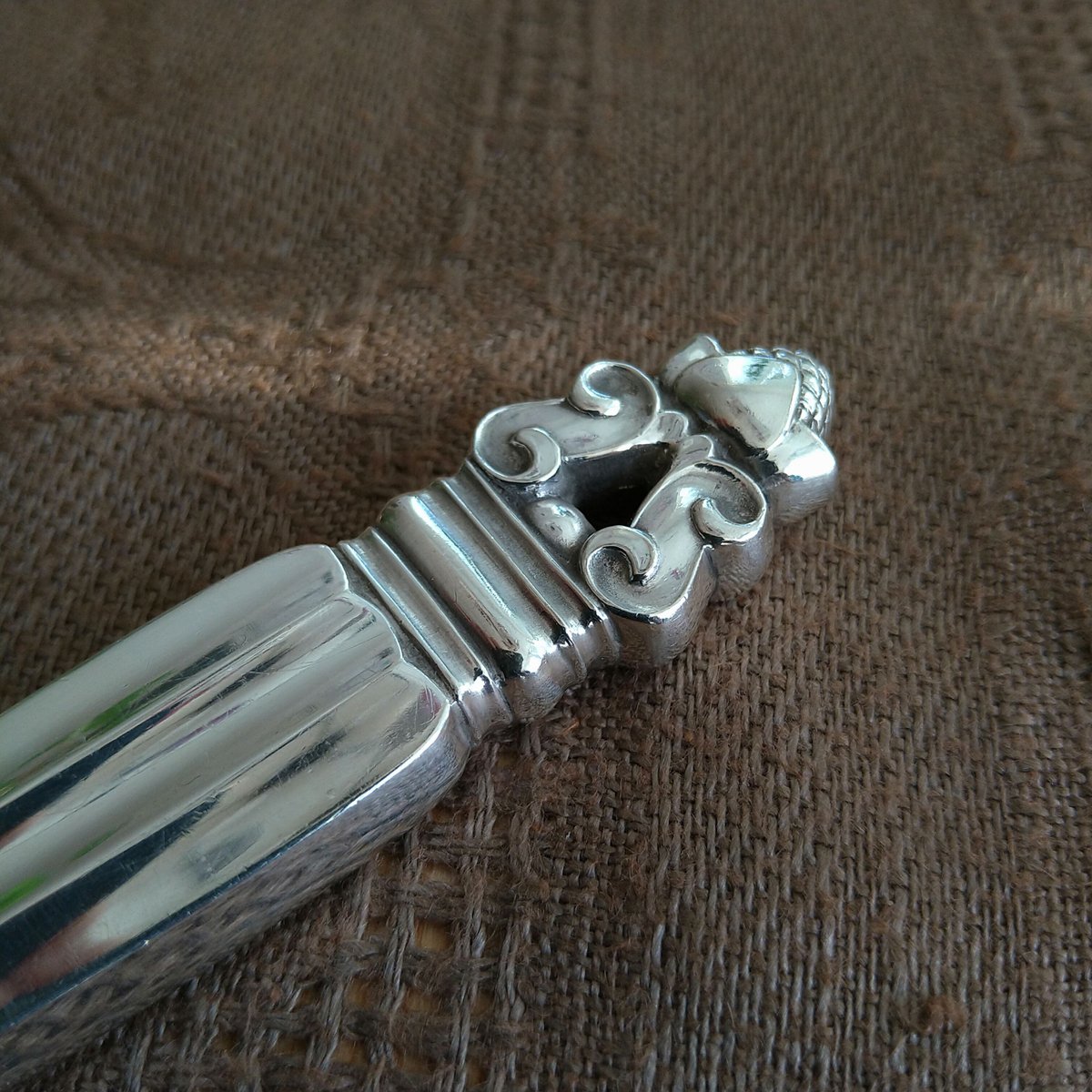 ジョージジェンセン エコーン ディナーナイフ 82g 東さ6-0916☆2F