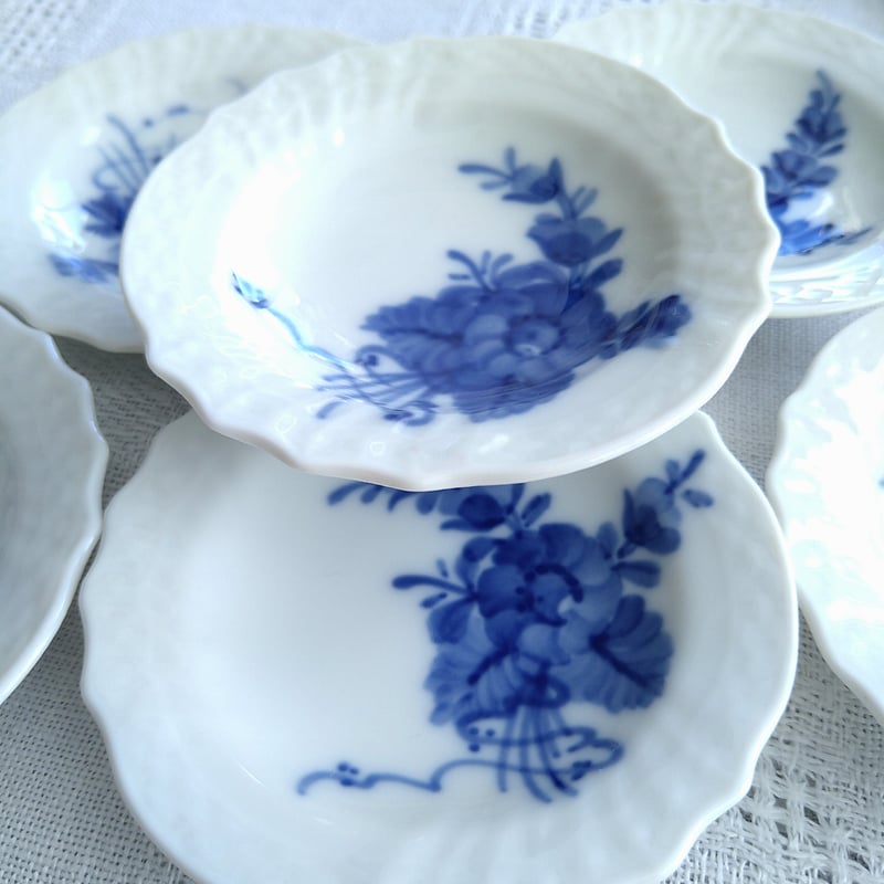 6枚セット1989～1974年RoyalCopenhagenブルーフラワーカーブの