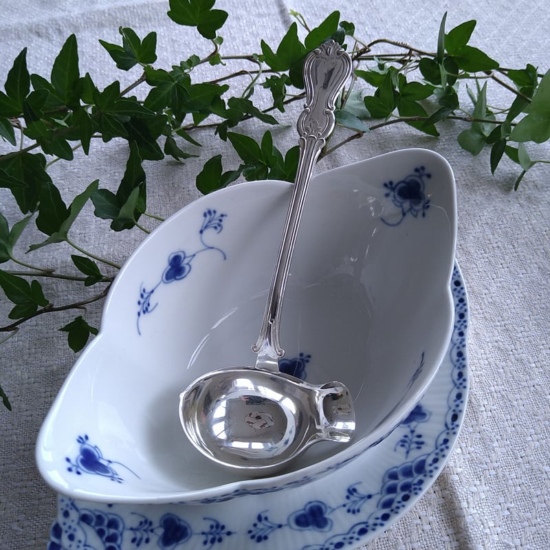 スウェーデン1911年のシルバーのレードル、Stockholm GABシルバー工房