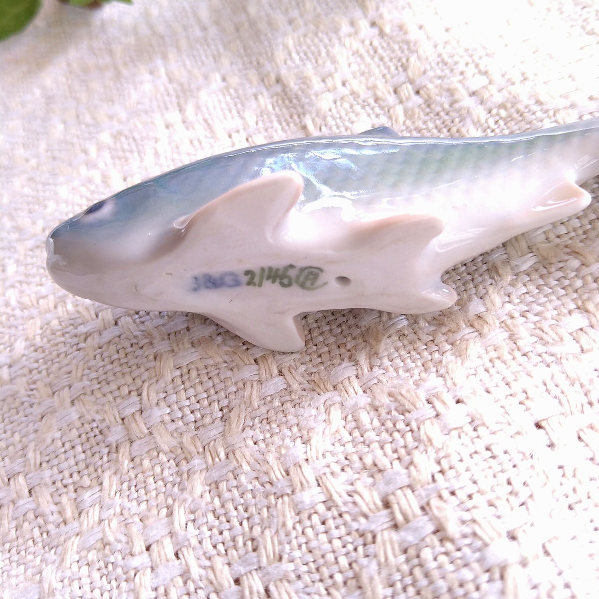 美品★Bing & Grondahl 社「Crab & Fish 」 BingGrondahビングオーグレンダールの魚/Fish figure8.5cmL | アン