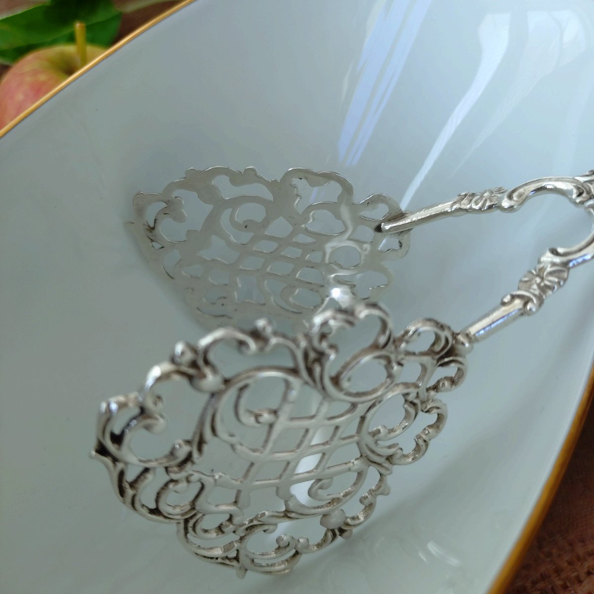 ♡スウェーデン製品　ケーキ用トング♡ 1973年スウェーデンGEWEシルバーのケーキトング重さ約40g長さ約15㎝L