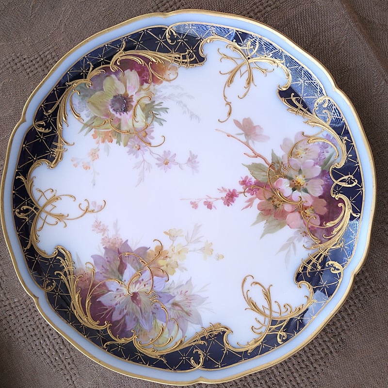 1912年KPMベルリンのソフトペインティングの花々とコバルト 1912年KPMベルリンのソフトペインティングの花々とコバルト