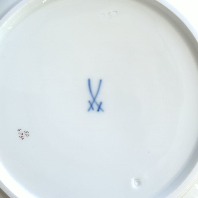 【希少】Meissen　Plaque disc  フリードリヒ・フォン・シラー Meissenマイセン1957～1972年ドイツの鳥ヨーロッパコマドリの