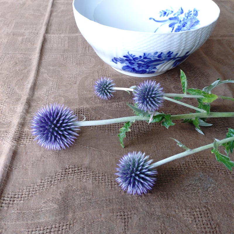 1980年代RoyalCopenhagenロイヤルコペンハーゲンブルフラワーカーブの