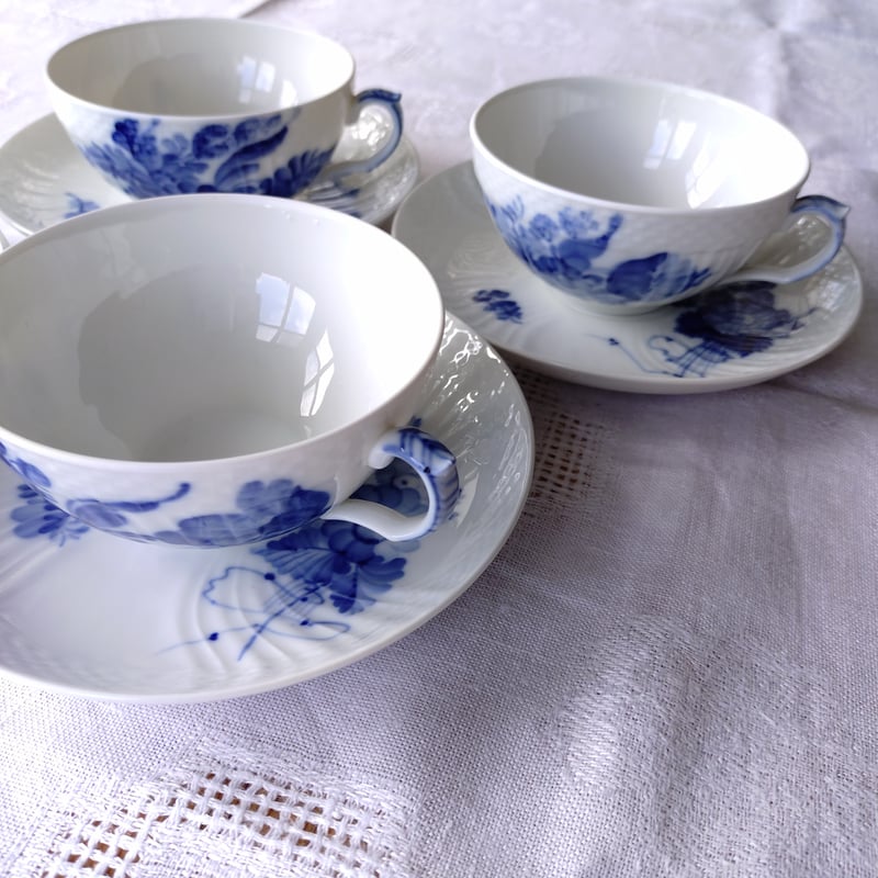 【廃盤品】  ブルーフラワー カーブ ３枚 楽天市場】☆ロイヤルコペンハーゲン/Royal Copenhagen 廃盤 ブルー