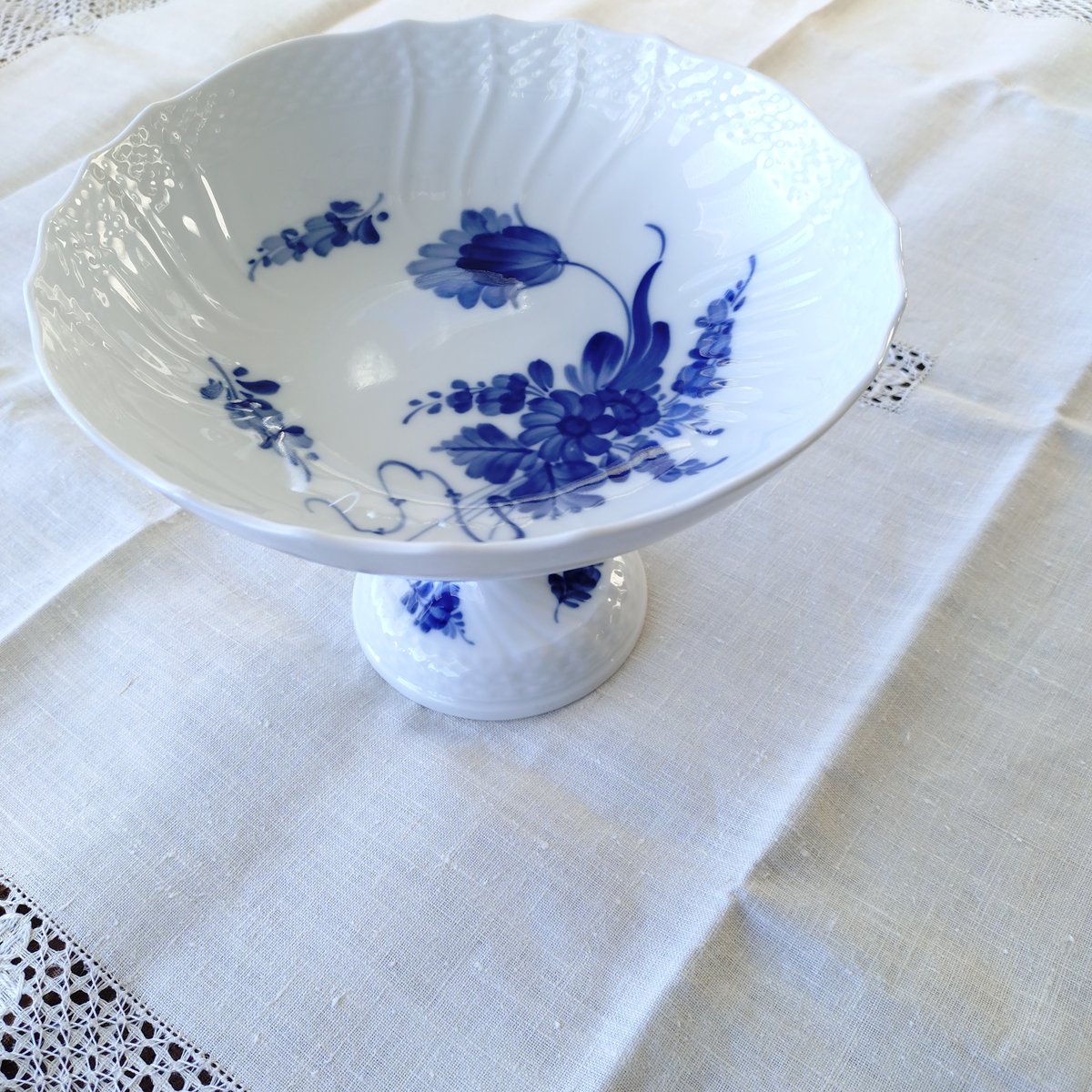 1969-1974年RoyalCopenhagenブルーフラワーカーブのコンポート高さ15.2