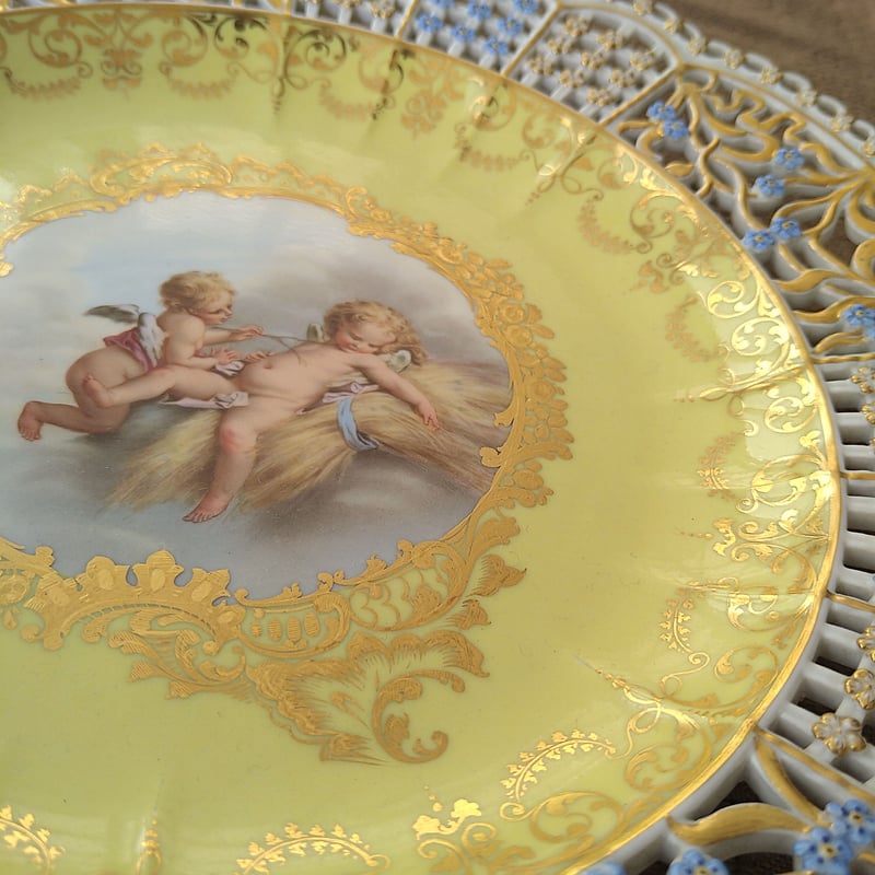 アビランド リモージュ 金彩天使絵 カップ ソーサー