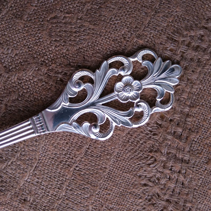 ノルウェー 純銀製 シルバースプーン 2本組 ノルウェーの銀