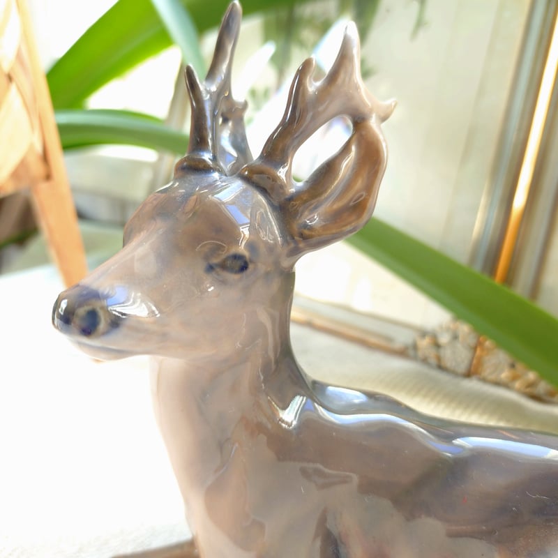1969～1974年RoyalCopenhagenの鹿🦌高さ約15㎝H、足からお尻まで約16㎝