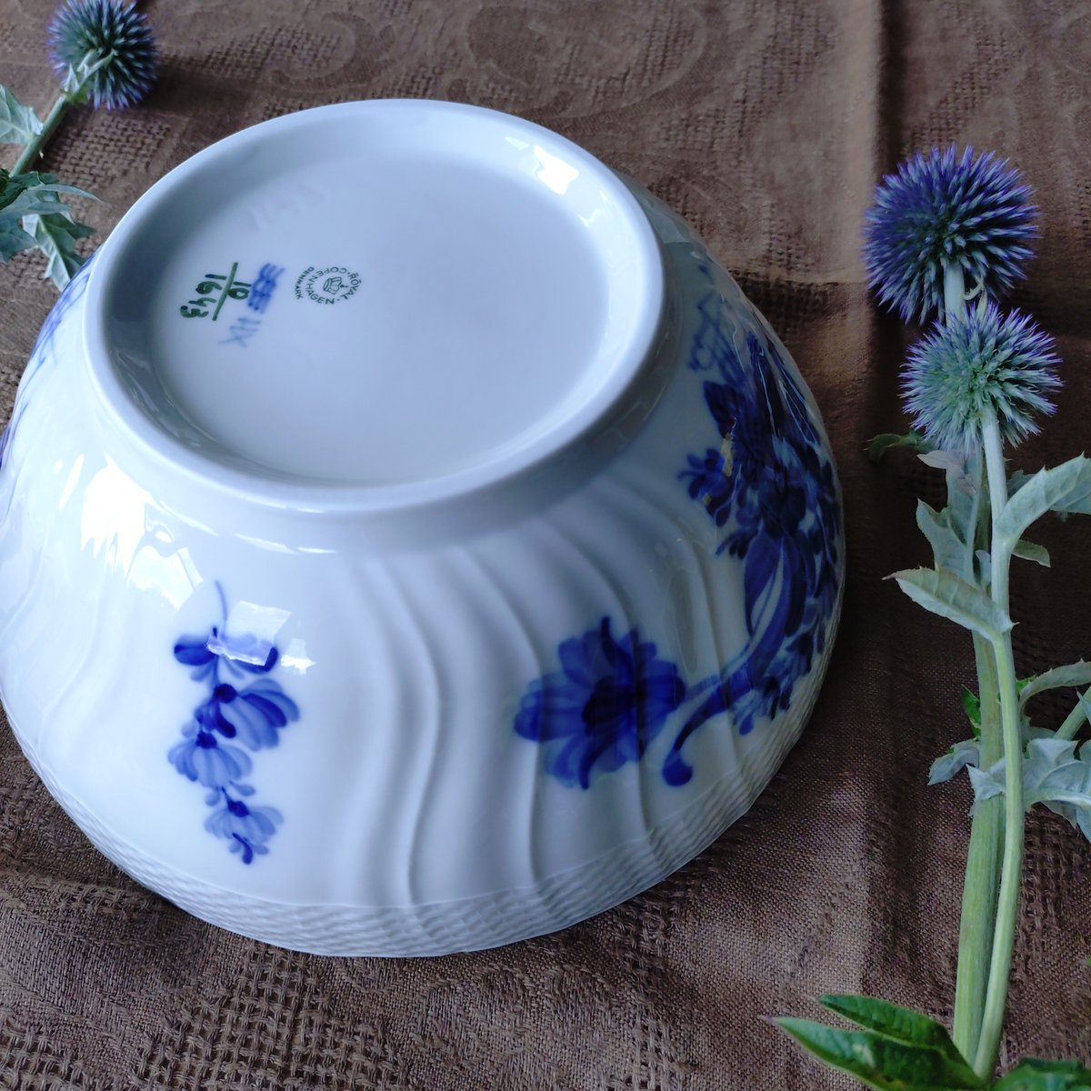 ロイヤルコペンハーゲン ボウル　ブルーフラワーカーブ 蓋つき　ベジタブルボウル ロイヤルコペンハーゲン ボウル□ブルーフラワーカーブ 蓋つき