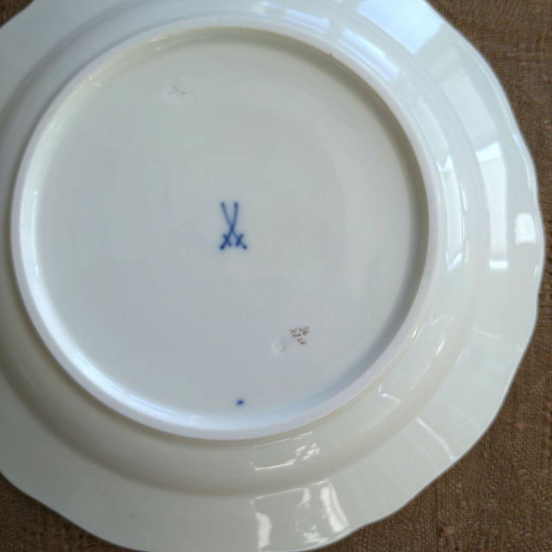 Meissenマイセン1957～1972年ハクセキレイのケーキプレート18㎝D