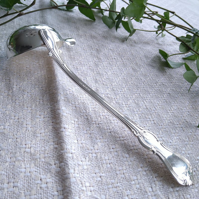 スウェーデン　GAB社　シルバー調味料入れ　トレー　スプーン　黒檀　アンティーク スウェーデン GAB社 シルバー調味料入れ トレー スプーン 黒檀