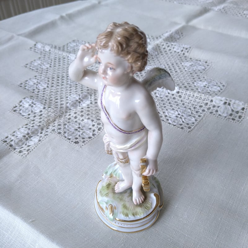希少✤1924年以前マイセン(Meissen)『聴覚(五感の寓意より）』 五感の寓意（マイセン） - 天平堂（TENPYODO）