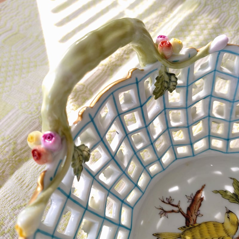 HEREND オープンバスケット ロスチャイルドバード 透かし HEREND オープンバスケット ロスチャイルドバード 透かし - メルカリ