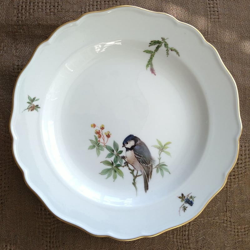 Raynaud 鳥と植物のケーキ皿19センチ Raynaud 鳥と植物のケーキ皿19センチ