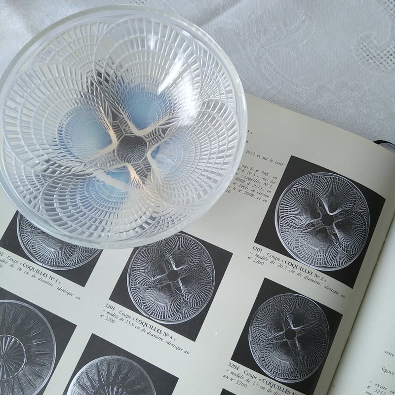 R.LaliqueルネラリックCOQUILLES.No.5/オパルセントのボウル直径