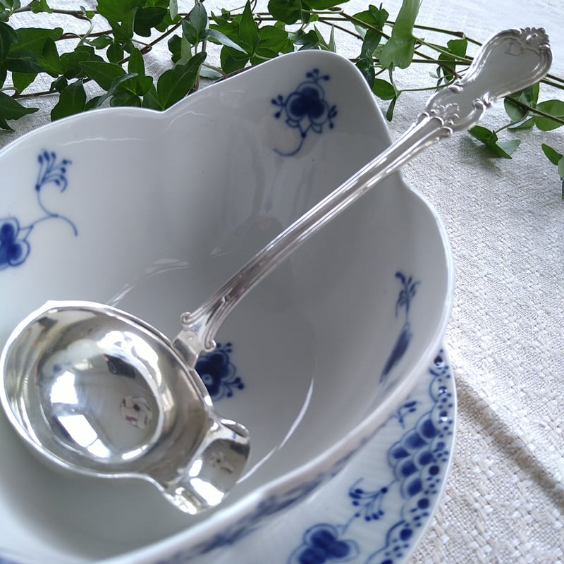 スウェーデン1911年のシルバーのレードル、Stockholm GABシルバー工房