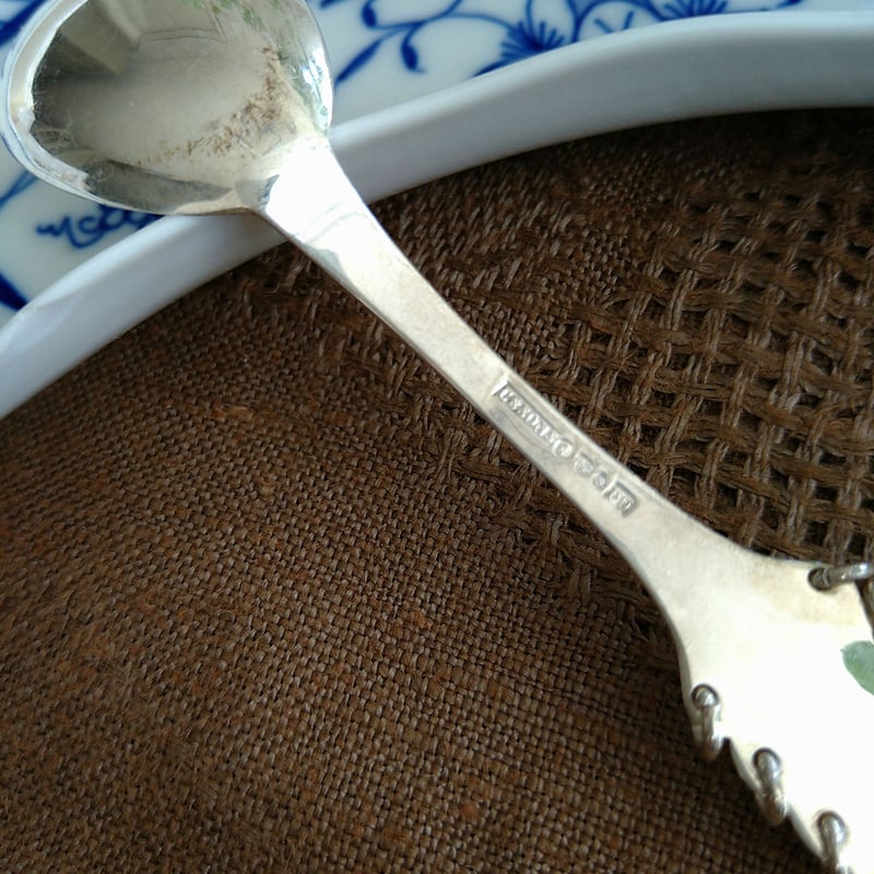 サーミ民族伝統のデザインの銀のスプーン | アンティーク田中 Antique