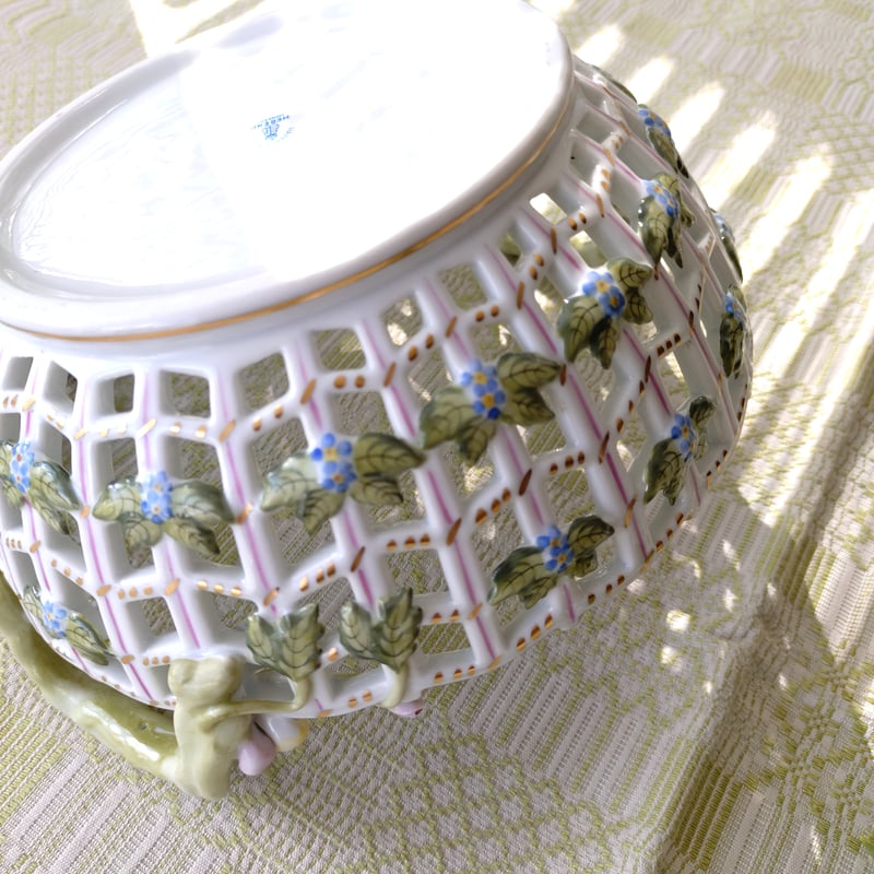 HEREND オープンバスケット ロスチャイルドバード 透かし HEREND オープンバスケット ロスチャイルドバード 透かし - メルカリ